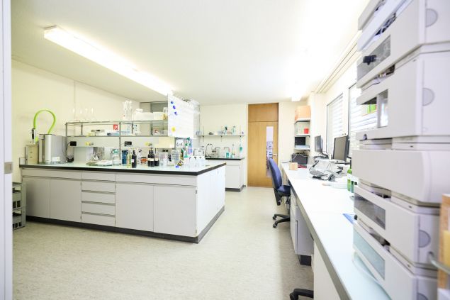 Messergebnisse des Weinspektrometers