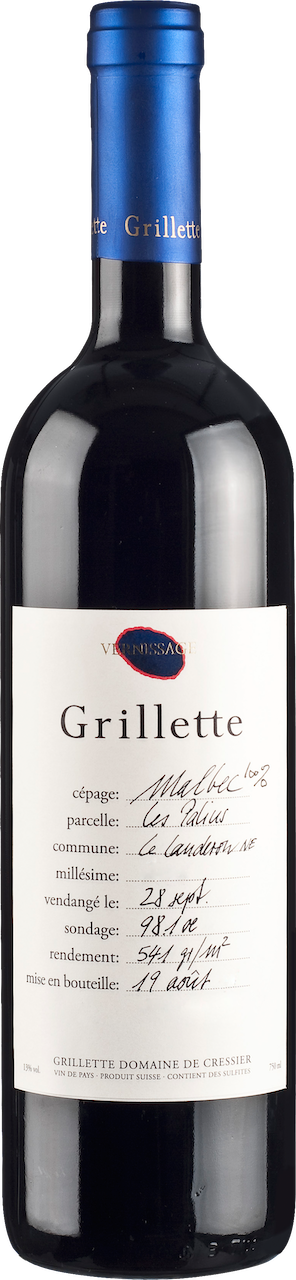 Les Palins Vernissage Malbec Vin de Pays Romand