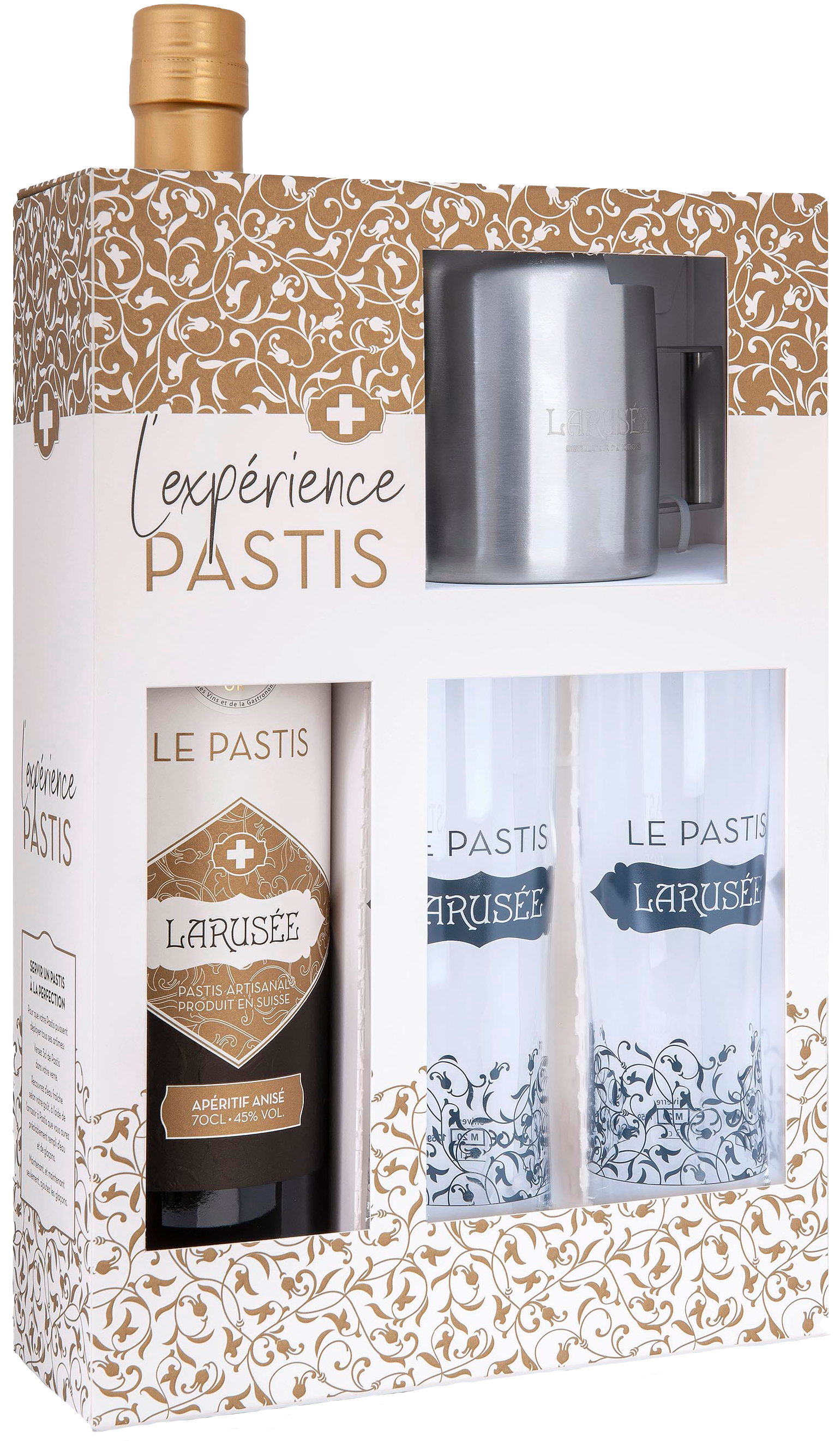 L'expérience Pastis  (1 bouteille avec 2 verres)